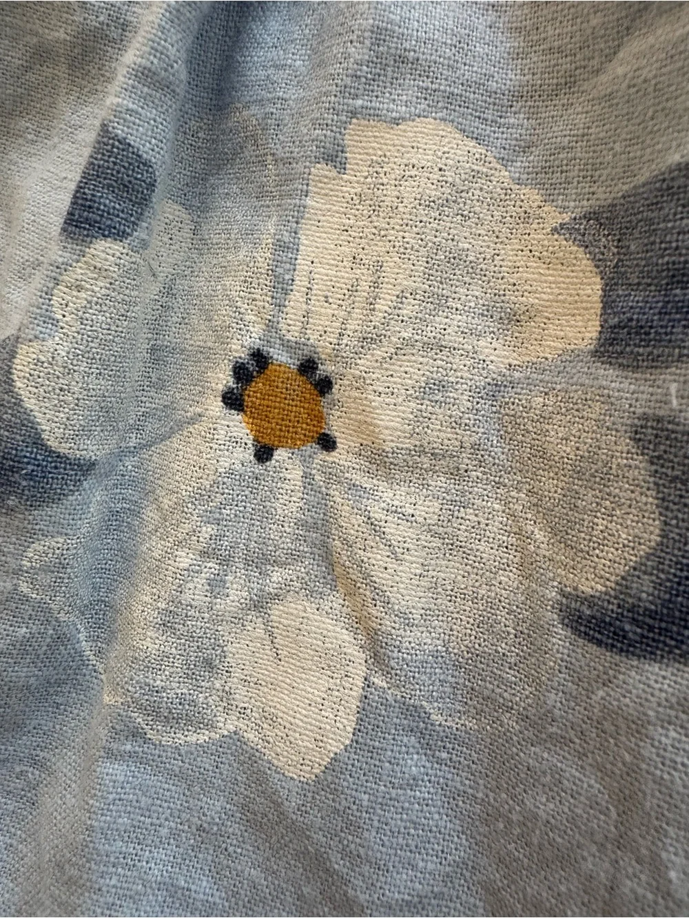 Carter's Light Blue Linen Blend Floral Summer Dress